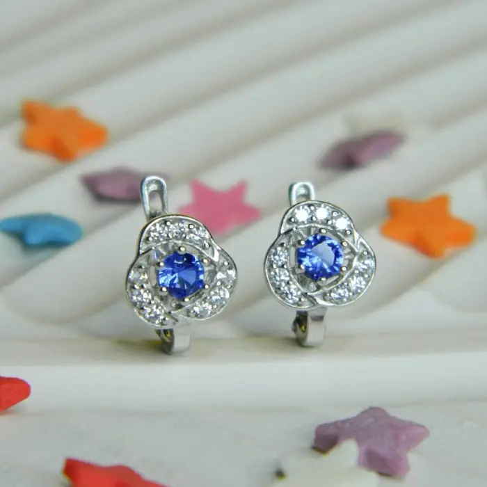 Серьги детские из серебра