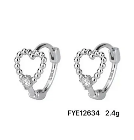 Серьги с английским замком из серебра
