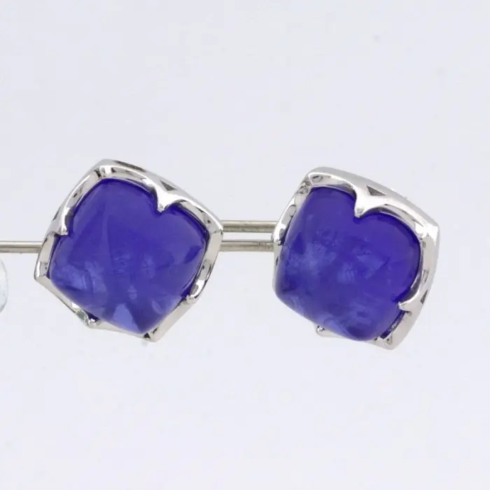 Серьги пуссеты из серебра