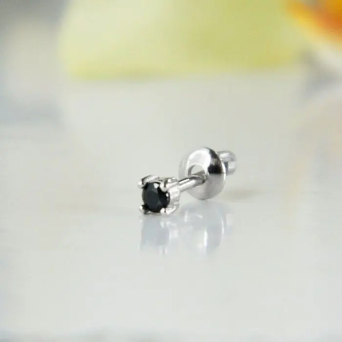 Серьги одиночные из серебра