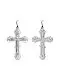 Подвеска крест из серебра