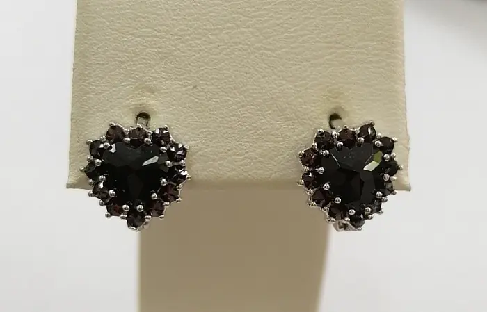 Серьги с английским замком из серебра