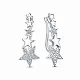 Серьги зажимы из серебра