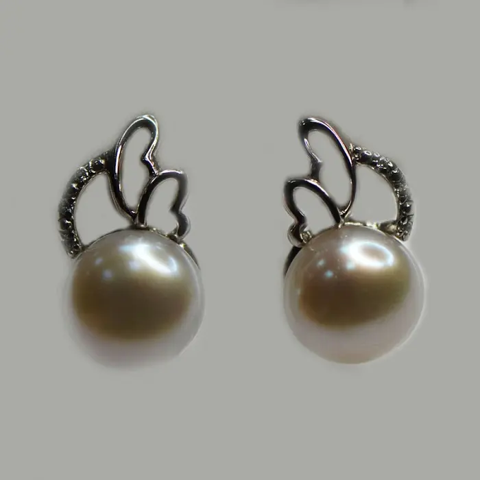 Серьги с английским замком из серебра