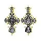 Подвеска крест из позолоты