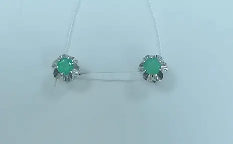 Серьги пуссеты из серебра