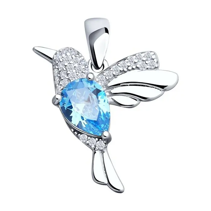 Подвеска декоративная из серебра