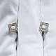 Серьги пуссеты из белого золота