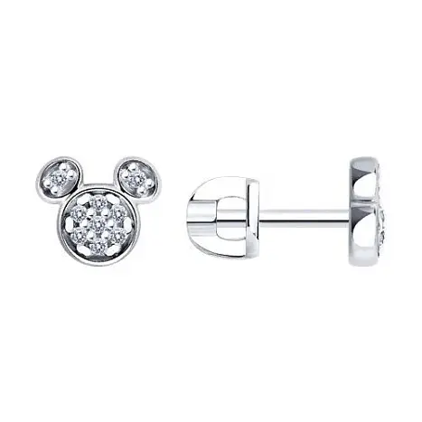Серьги детские из серебра