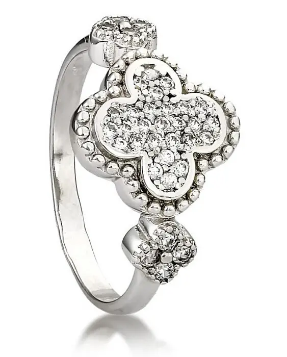 Кольцо декоративное из серебра