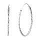 Серьги конго из серебра