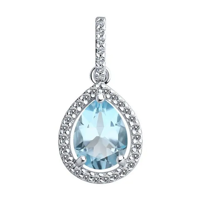 Подвеска декоративная из серебра