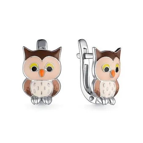 Серьги детские из серебра