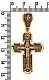 Подвеска крест из красного золота