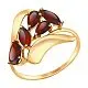 Кольцо декоративное из красного золота