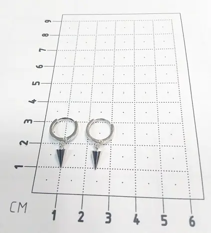 Серьги подвесные из серебра