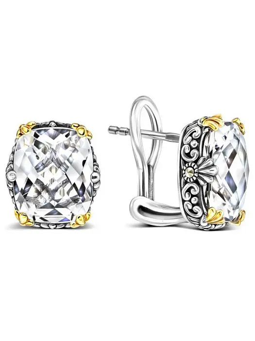 Серьги с английским замком из серебра