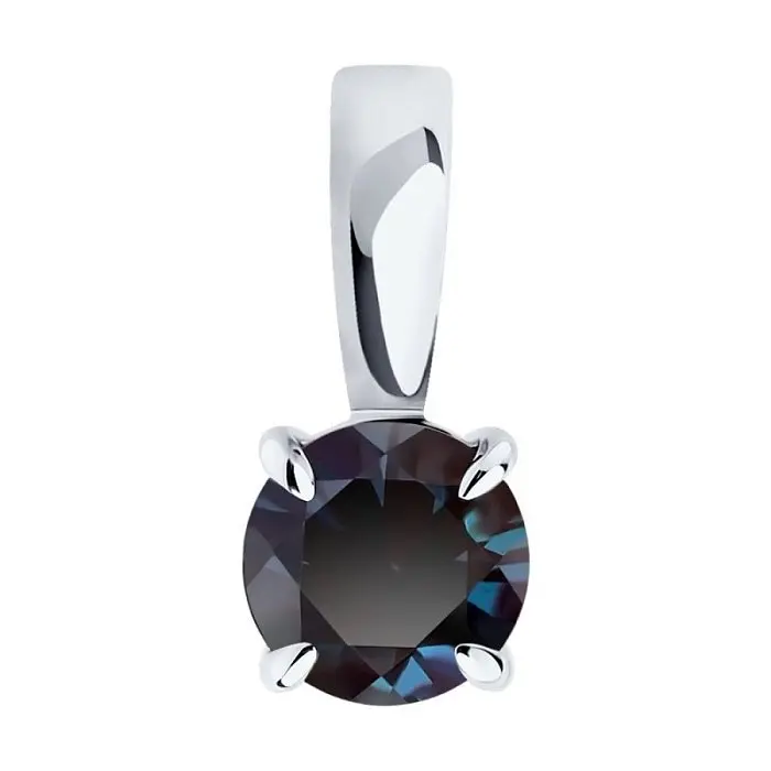 Подвеска бегунок из белого золота