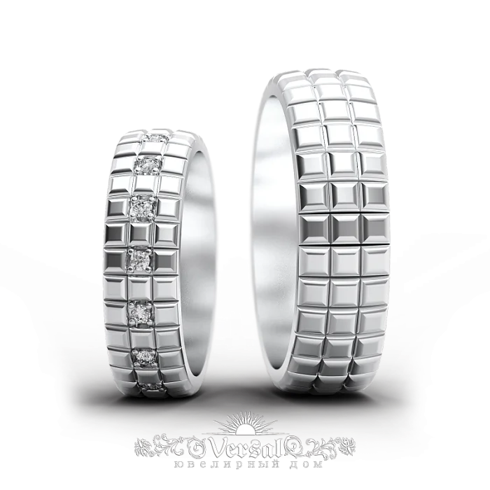 Кольцо обручальное из черного золота