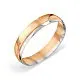 Кольцо обручальное из комбинированного золота