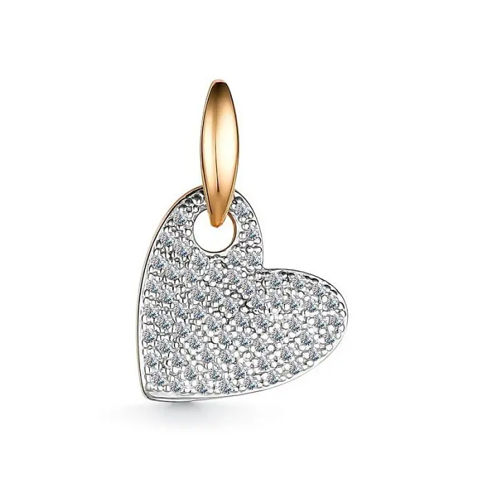 Подвеска декоративная из комбинированного золота