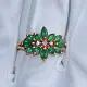 Кольцо декоративное из красного золота