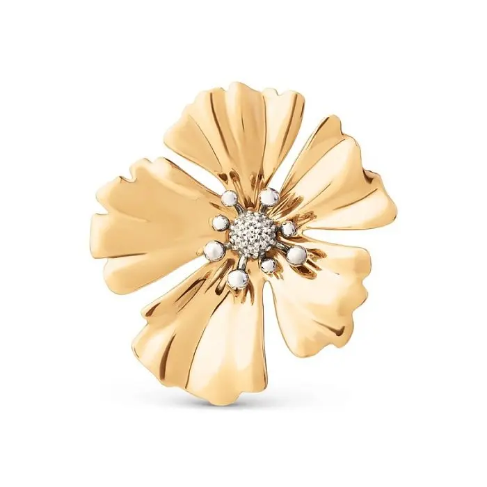 Подвеска декоративная из красного золота