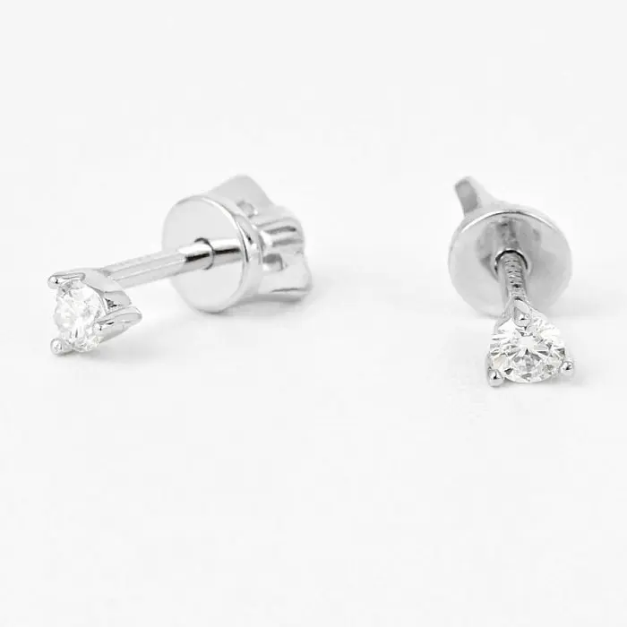 Серьги пуссеты из серебра