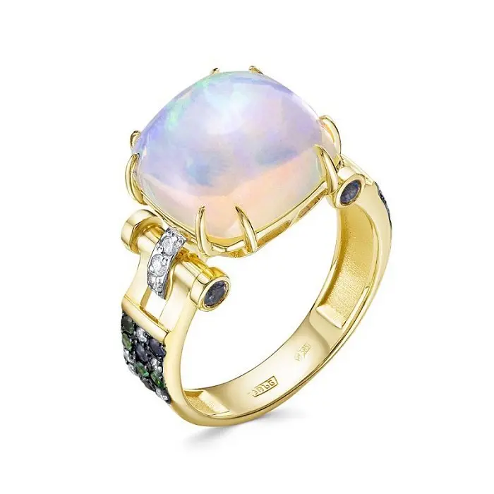 Кольцо декоративное из желтого золота