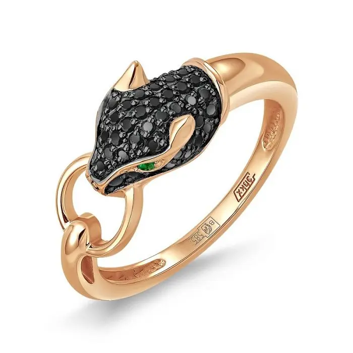 Кольцо декоративное из комбинированного золота Кольцо декоративное из комбинированного золота