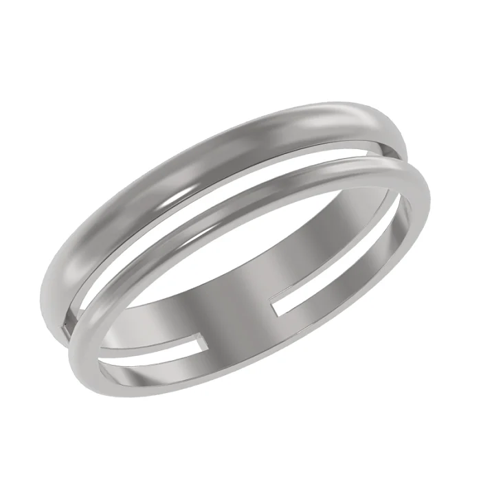 Кольцо декоративное из серебра