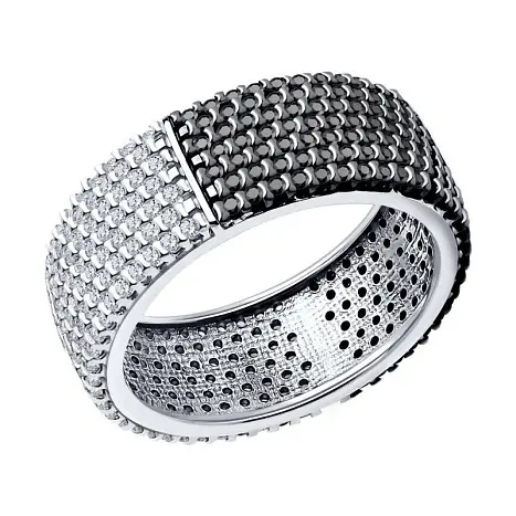 Кольцо декоративное из серебра