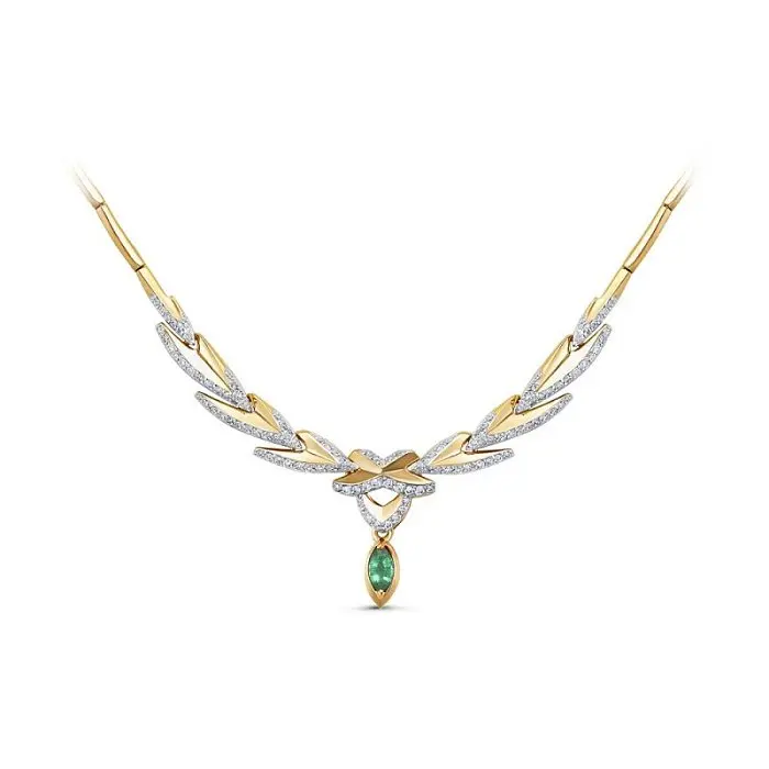 Цепь колье из красного золота