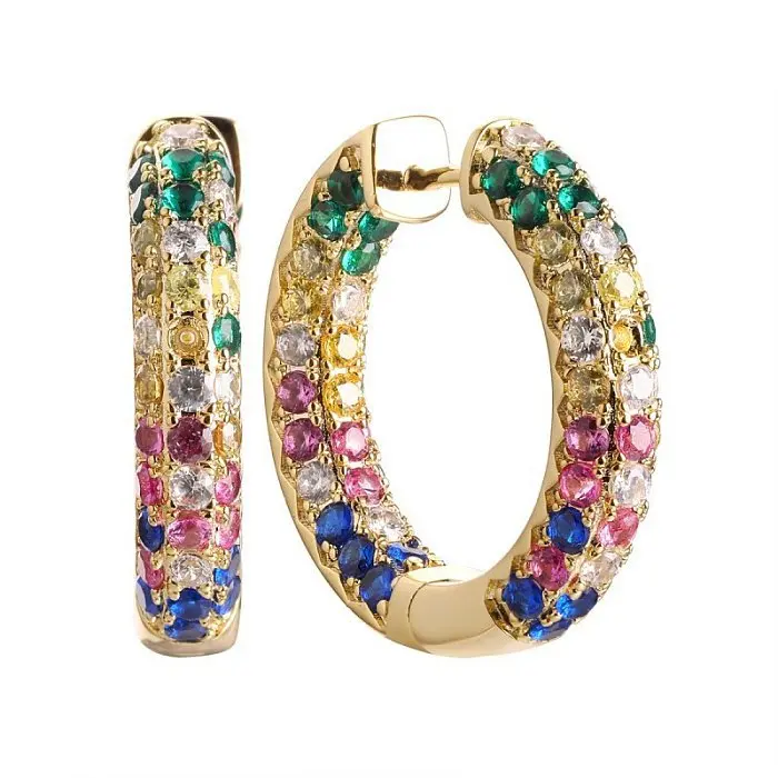 Серьги конго из серебра