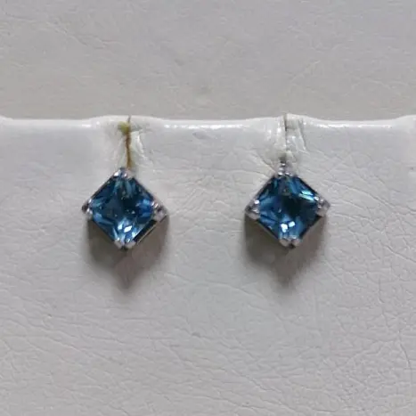 Серьги пуссеты из серебра