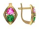 Серьги с английским замком из красного золота