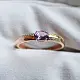 Кольцо декоративное из красного золота