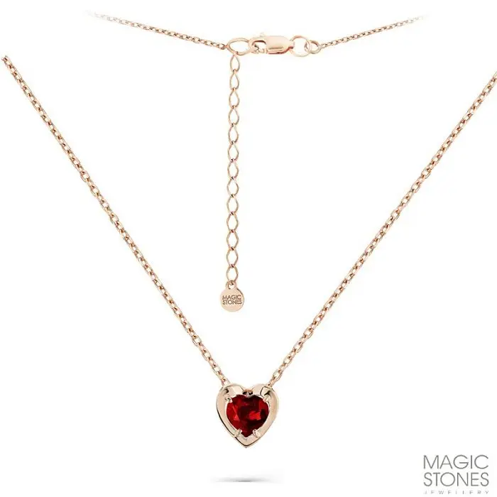 Цепь колье из красного золота