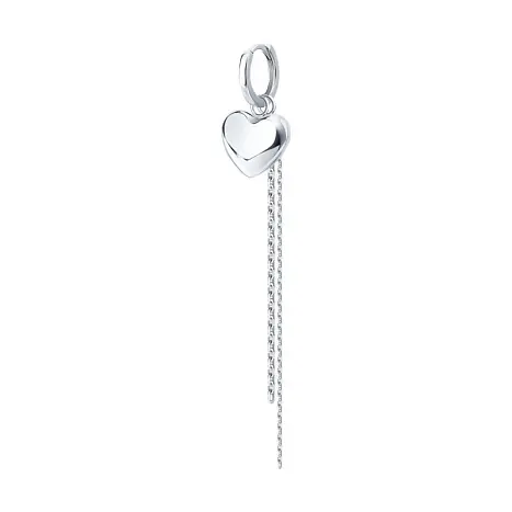 Серьги конго из серебра