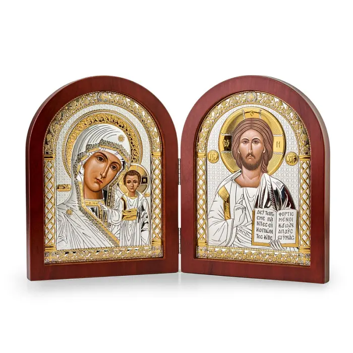 Складень Спаситель Казанская,ар.кр.д. 140*200 AD-3/001-002G/K вид 2