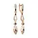серьги 02-4830/7 Серьги подвесные из красного золота