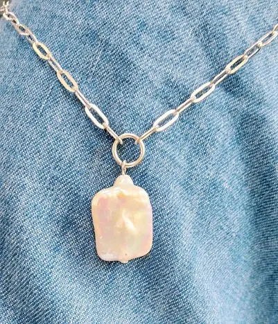 Цепь колье из серебра