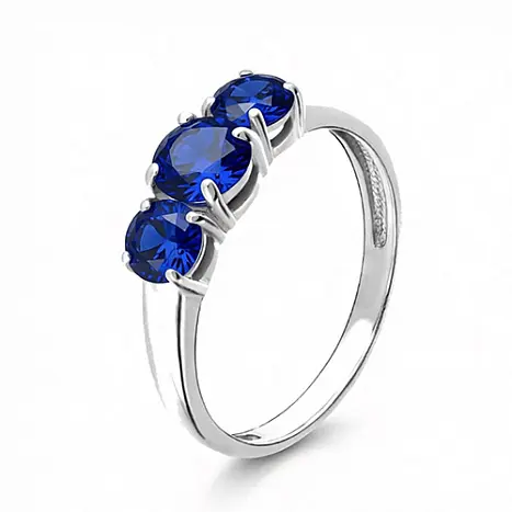 Кольцо декоративное из белого золота