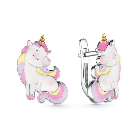 Серьги детские из серебра