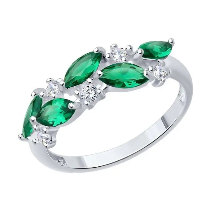 Кольцо декоративное из серебра