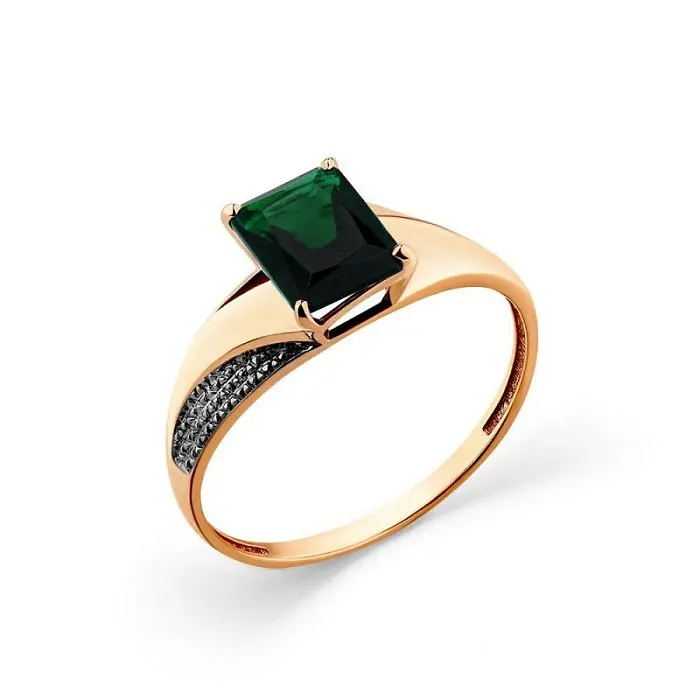 Кольцо декоративное из красного золота