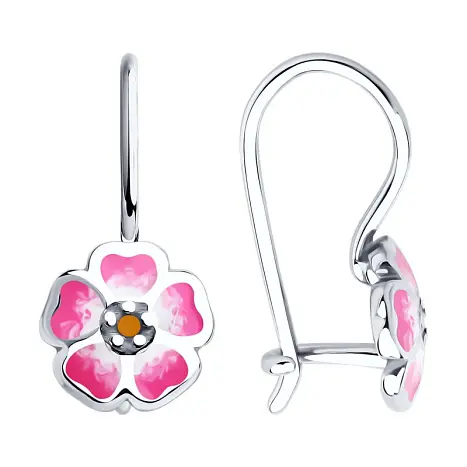 Серьги детские из серебра
