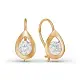 Серьги детские из красного золота
