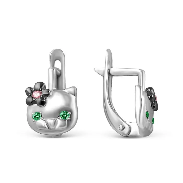 Серьги детские из серебра