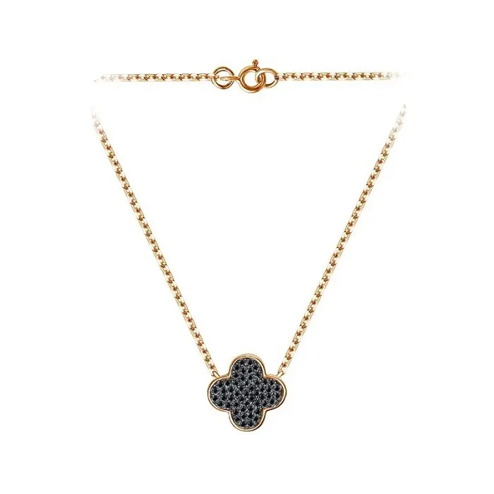 Цепь колье из красного золота